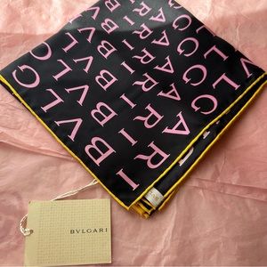 Bvlgari Monogram Silk Scarf
